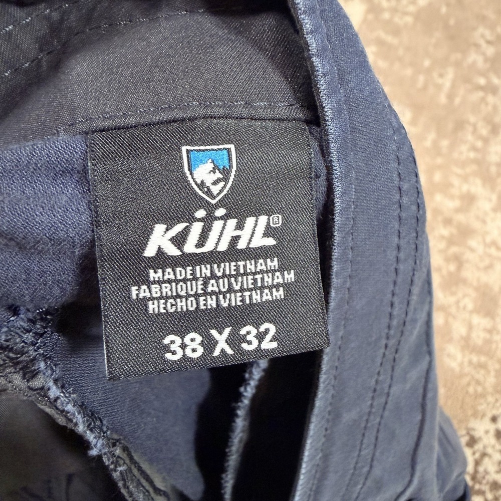 Kuhl Resistor Lite Pants Mens 38x32 Blue Stretch Chino Hiking Travel Casual Dad - Picture 7 of 9